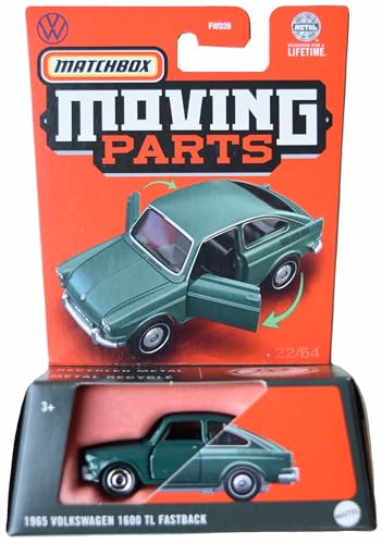 Matchbox 1965 Volkswagen 1600 TL Fastback, Moving Parts [Green]
