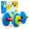 Modern Innovations Kids Weight Set (2 Pack) Toy Dumbbells, Baby Dumbbell Workout Weights, Fun Fitness and Exercise Equipment for Toddlers - Blue