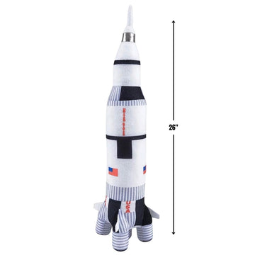 Soft Saturn Rocket Plush Toy - 26? (1 Pc.) - Colorful Printed Space Rocket Plush - Great Gift for Kids, Prize & Space Enthusiasts