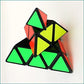 Pyramid Magic Speed Cube Rainbow Dysmorphism Magic Cube Twist 3x3 Stickerelss Speed Cube Puzzle Toys By YUNTENG
