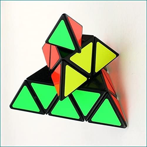 Pyramid Magic Speed Cube Rainbow Dysmorphism Magic Cube Twist 3x3 Stickerelss Speed Cube Puzzle Toys By YUNTENG