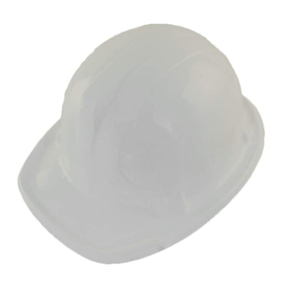 Windy City Novelties WHITE Plastic Construction Hard Hats - 12 Pack
