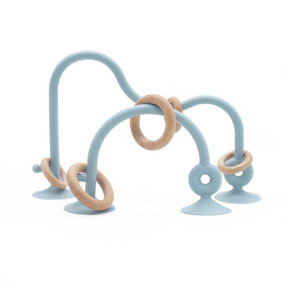 Montessori Educational Toys For Infant Toddlers, High Chair Toys With Suction Cups For Toddlers 0-6 M+ Food Grade Silicone Teething toy For Toddler