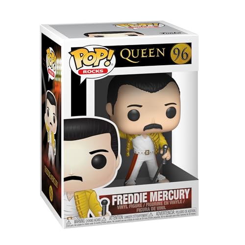 Funko 33732 Pop Rocks: QueenFreddy Mercury Wembley 1986, Multicolor