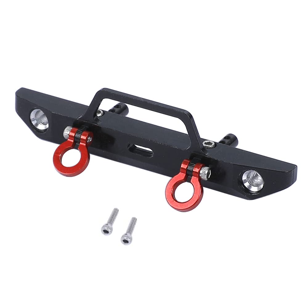 RZXYL Aluminum Alloy Front Bumper for Axial SCX24 Deadbolt AXI90081 1/24 RC Crawler Car Upgrades (Black)