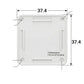 CHITA Dominos Game Table, 37.4" Square