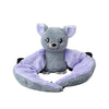 HUGIMALS Hugarounds Berkeley the Bat 2.5 lb Microwaveable & Freezable Weighted Plush Neck & Shoulder Wrap | Soothing, Comforting Hugs for Self-Care