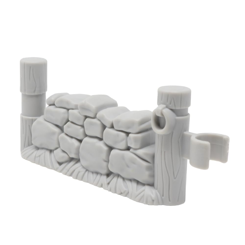 Fisher-Price Replacement Part for Collectible Little People Farm Animals Zoo Safari Playset B8796 - Replacement Gray Rock Wall Fence Posts Piece