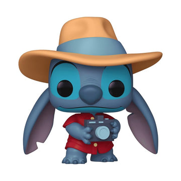 Funko POP! Disney Lilo & Stitch Tourist Stitch #1569, Vinyl Figure with Camera, 3.85 inches