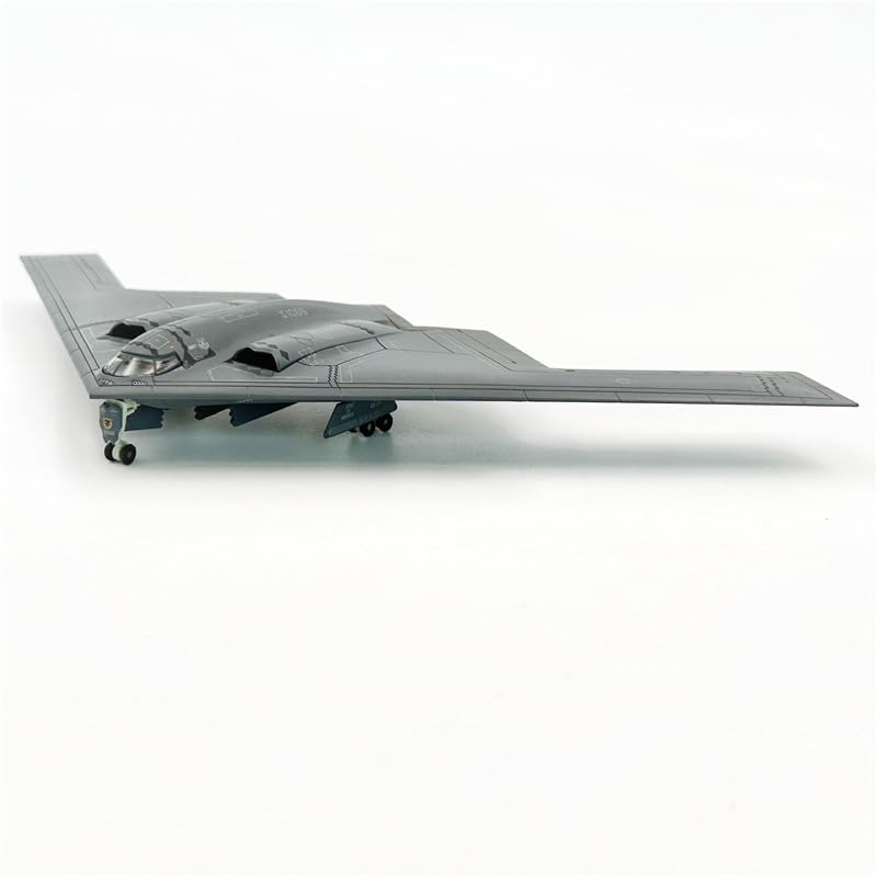 LATUROP 1/200 B-2A Spirit Stealth Bomber, Metal Pre-Assembled Aircraft Model, Military Diecast Airplane with Display Stand for Collection or Gift.