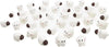40Pcs White Mini Sheep Herd Figurines - Cake/Cupcake Toppers, Terrarium and Moss Landscape Decor, DIY Miniature Crafts for Fairy Gardens, Home Décor