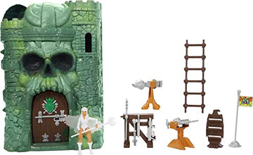 Masters of the Universe Mattel Masters of the Universe Origins Playset & Action Figure, Castle Grayskull with Scorceress, MOTU Toy, 4 Rooms, Trap Door