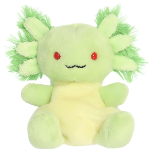 Aurora Palm Pals 5" Ecto Radioactive Axolotl Adorable Plush