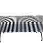 Oojami Black White Striped Plastic Tablecloths 54x108 Inch - 8 Pack Disposable Rectangle Table Covers for Party Wedding Birthday - Waterproof Picnic