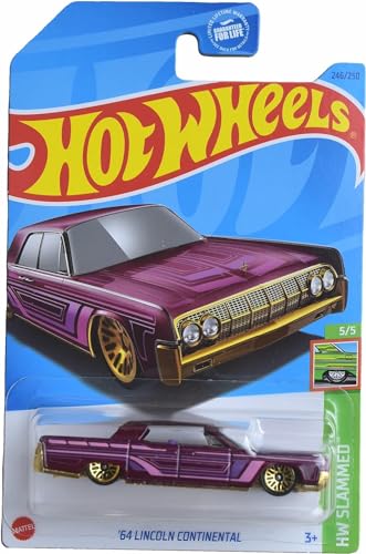 Mattel Hot Wheels '64 Lincoln Continental, HW Slammed 5/5 [Pink] 246/250