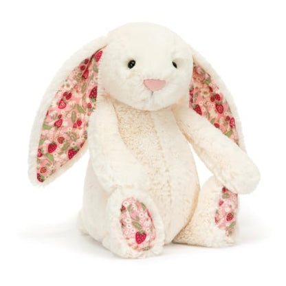 Jellycat Blossom Cream Bunny, Berry, Medium