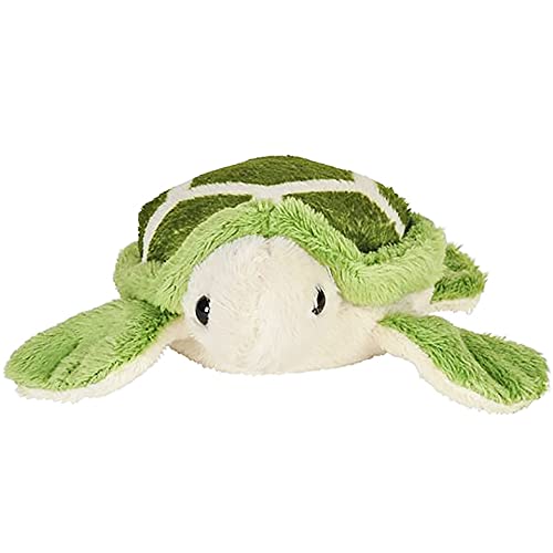 The Dreidel Company Zoo Animal Beanie, Soft Cozy Stuffed Zoo Animal with Hard Plastic Eyes Toy for Kids, 5" (Sea Turtle Beanie)