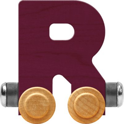 NameTrain Bright Finish Letter Cars - R (Colors May vary)