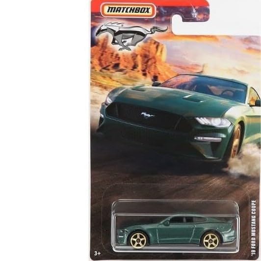 Matchbox Limited Edition Mustang Series 3?Pack Bundle | '19 Coupe, ’93 LX SSP Convertible & ’18 Convertible | 1:64 Die?Cast Vehicles - Ages 3+