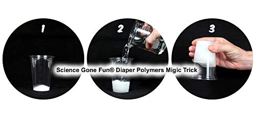 Science Gone Fun Super Absorbent Polymer (Sodium Polyacrylate), 5 lbs - Diaper Powder, STEM Science Kits, Liquid Spill Control, DIY Slush Gel