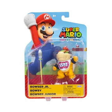 Super Mario Bowser Jr 4 Inch Action Figure with Paintbrush