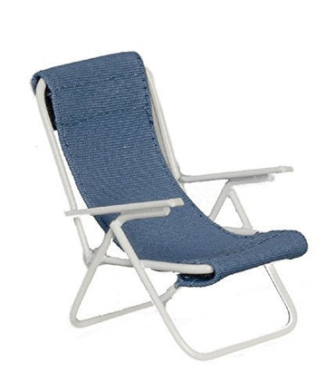 Melody Jane Dollhouse Deck Chair Sun Lounger Miniature Garden Beach Accessory