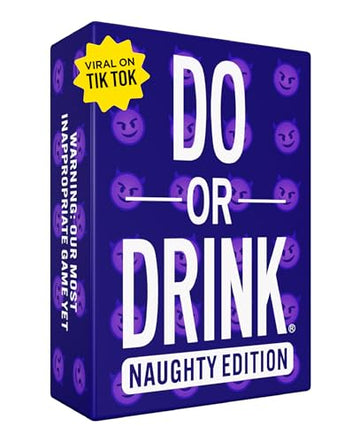 Do or Drink Naughty Edition - The Adult Drinking Game for Spicy Situations - Fun Party Games for Adults with 250 Cards - Great for Game Night, Pre