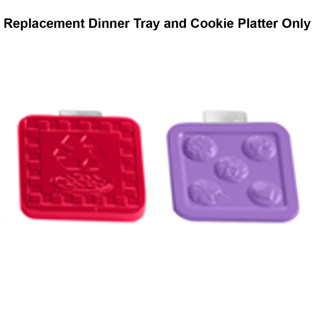 Replacement Parts for Fisher-Price Little People Playset HCF61 - Inspired by Barbie Dreamhouse - Replacement Dinner Tray and Cookie Platter