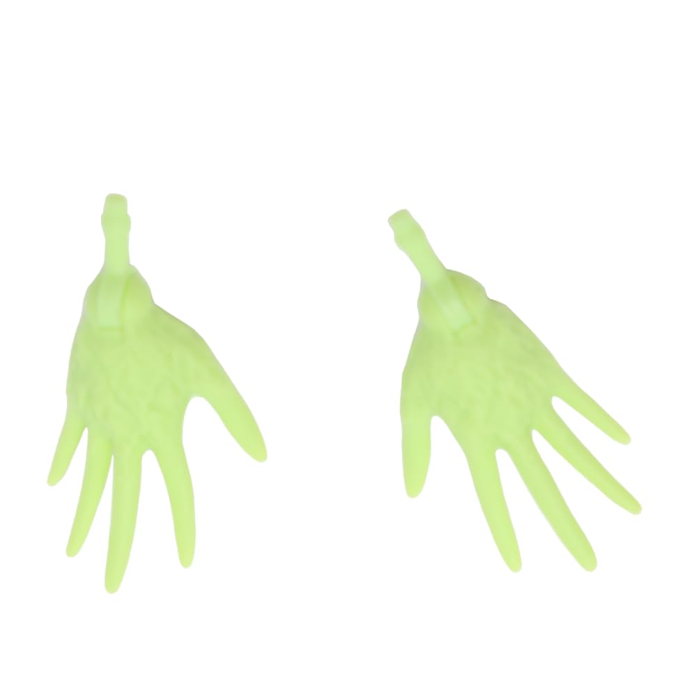 Replacement Parts for Collectible Monster High Venus McFlytrap Doll BDF09 - Set of Replacement Hands - Left and Right - Green