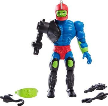 Masters of The Universe Origins Action Figure Trap Jaw Collectible, 5.5 Inch Motu Popular Villain Toy with 16 Posable Joints & Accessories