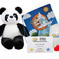 Stuffems Toy Shop Make Your Own Stuffed Animal Panda 16" - No Sew - Kit with Cute Backpack!