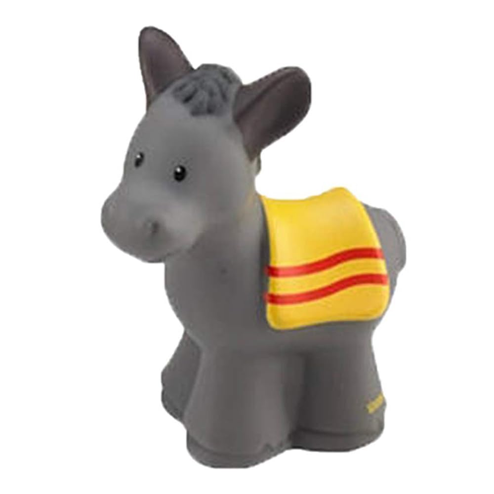 Mattel Replacement Part for Fisher-Price Little People Nativity Set - J2404 - Replacement Donkey in a Yellow Blanket Figure
