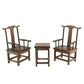 EatingBiting 1:6 Small Miniature Handcraft Furniture Retro Wood End Table Armchairs 3Pc Home mini Furniture Model Display Decor Great handcrafts