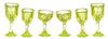 Melody Jane Dollhouse Green Cut Stemware Glasses Set Chrysnbon Miniature 1:12