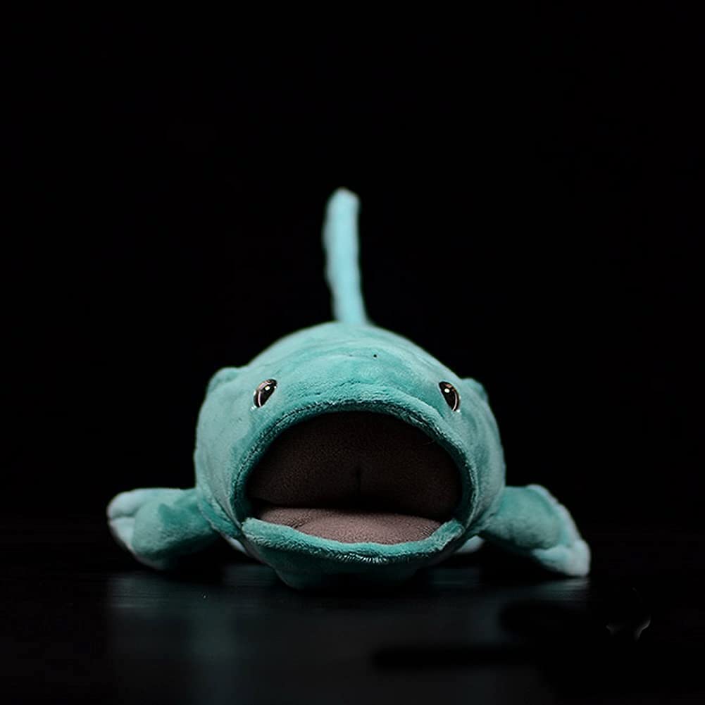 ZHONGXIN MADE Simulation Coelacanth Fish Plush Toy - 16" Blue Realistic Fish Stuffed Toys, Super Soft Realistic Sea Simulation Coelacanth Fish Dolls