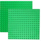 6 Pack Large Building Brick Baseboard in Blue, Green, Gray, 10 x 10 Inch Baseplates Compatible with DUPLO,MEGA, Baseplate for DIY Play Table or Wall