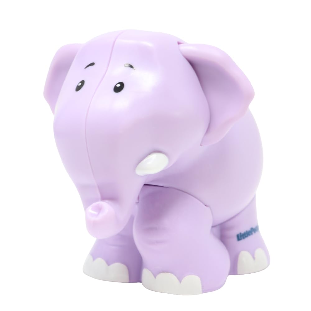 Fisher-Price Replacement Part Little People Noah's Ark Zoo Safari Jungle Animals Playset JLV11 - Replacement Purple Elephant Figure