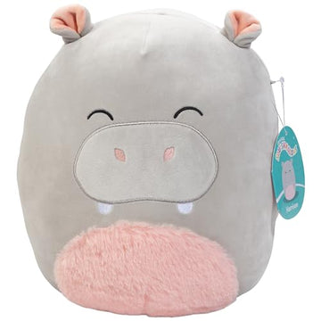 Squishmallows 10" Harrison The Grey Hippo Plush - Official Kellytoy - Collectible Soft Squishy Hippopotamus Stuffed Animal Toy - Add to Your Squad