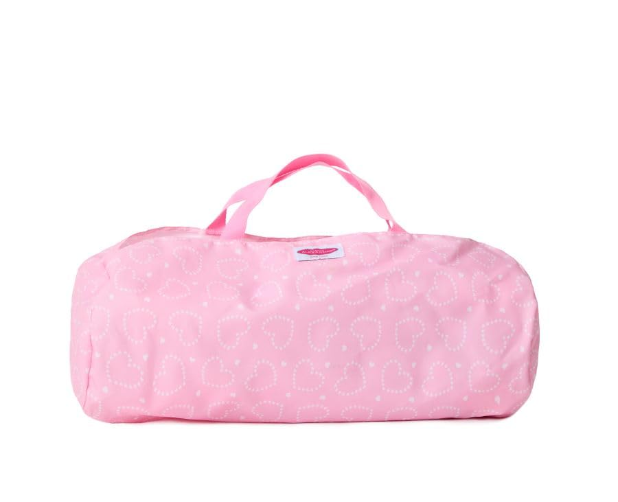 Madame Alexander Pack and Play Crib for Dolls, Pink Hearts