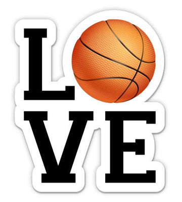 Squiddy Love Basketball Play Ball - Vinyl Sticker, 7 in