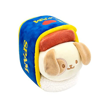Anirollz Stuffed Animal Plush Toy - Official SPAM Musubi Blanket Outfitz Doll | Soft, Squishy, Warm, Cute, Comfort, Safe| Pillow with Puppy - Birthday