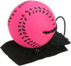 Rose Red Baseball Wrist Ball Wristband Sports Balls on a String Toy Includes Basketball, Baseball and Football Return Rubber Rebound Ball for Boys