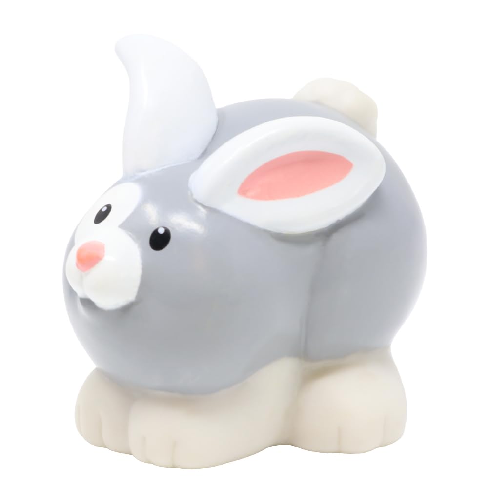 Fisher-Price Replacement Part for Collectible Little People Farm Zoo Easter Playset - Replacement Gray and White Bunny Rabbit