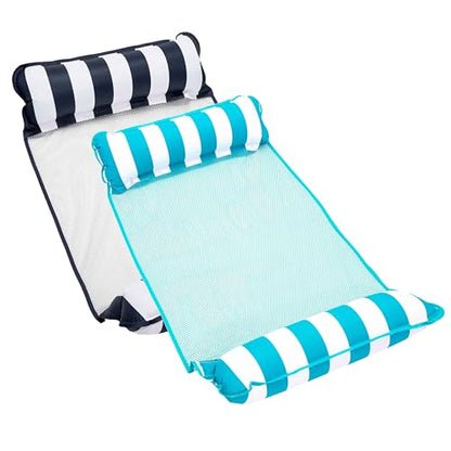Aqua 4-in-1 Monterey Hammock Pool Float & Water Hammock, Multi-Purpose, Inflatable Pool Floats for Adults, Patented Thick, Non-Stick PVC Material, One