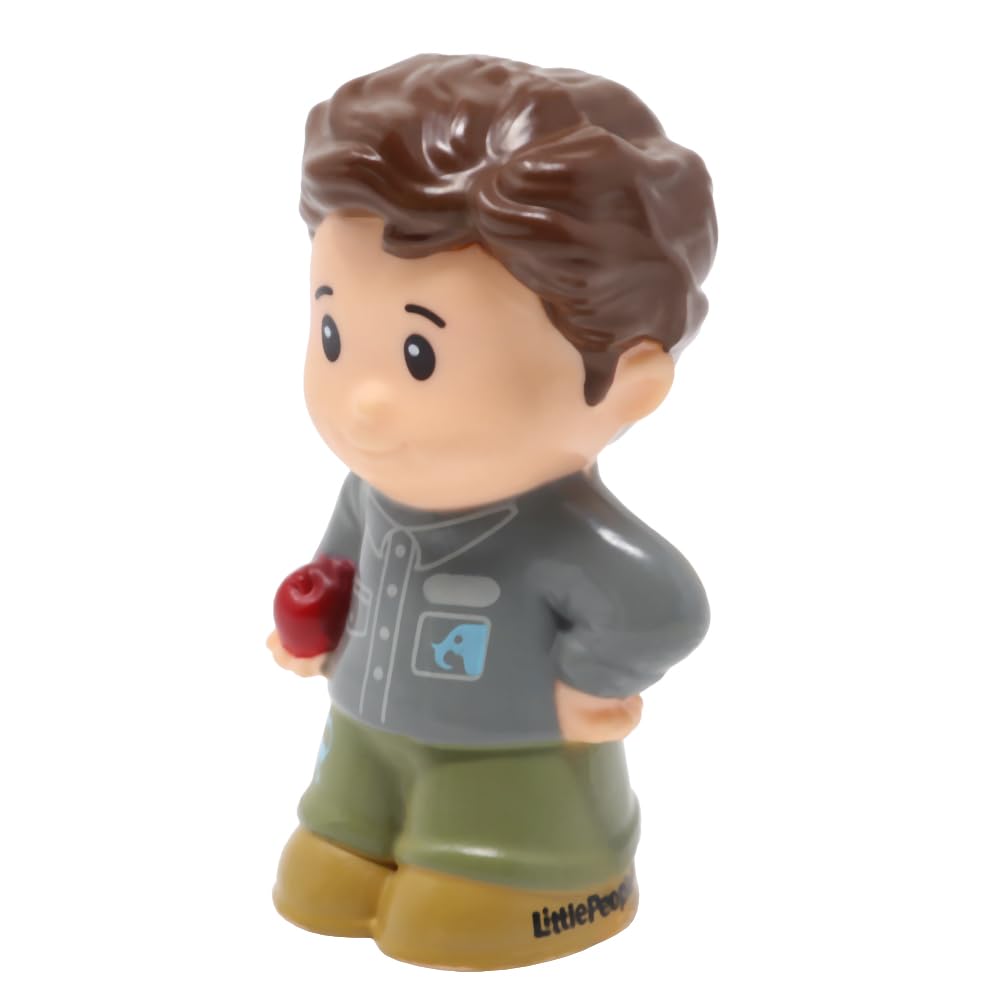 Fisher-Price Replacement Part for Collectible Little People Big Animal Zoo Safari Farm Playset CHF55 - Replacement Zookeeper Figure Jack Holding an