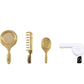AirAds Dollhouse Accessories 1:12 Scale Dollhouse Bathroom Comb Mirror Hair Dryer Brush (Set 4)