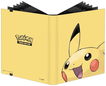 Ultra Pro 2025 Pokemon Card Binder 9 Pocket Featuring Pikachu - Trading Card Binder Holds 360 Cards Side Loading - Organizer for TCG Collectors with