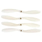 Jili Online 4 Pieces Drone Quadcopter Parts Propeller CW CCW Prop for Cheerson CX-20 CX20 Drone Helicopter 4 Axle Aircraft Gift White