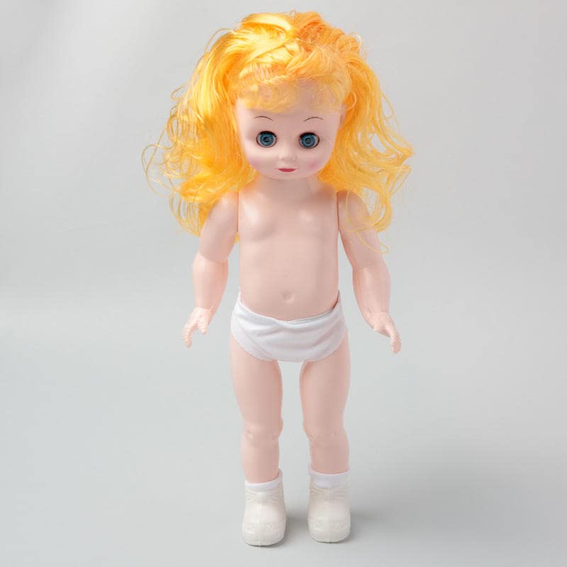 3 Golden Blonde Full?Body Dolls - Plastic Craft Doll Models, 13-1/2"