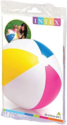 INTEX 24" Inflatable Paradise Panel Colorful Beach Ball - 59032EP (Set of 4)